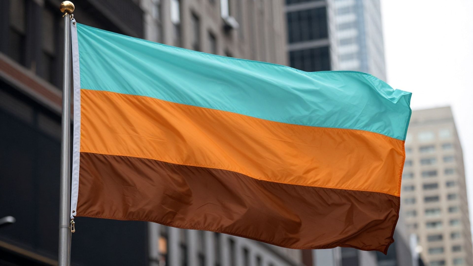 Bomellida flag set up in Time Square